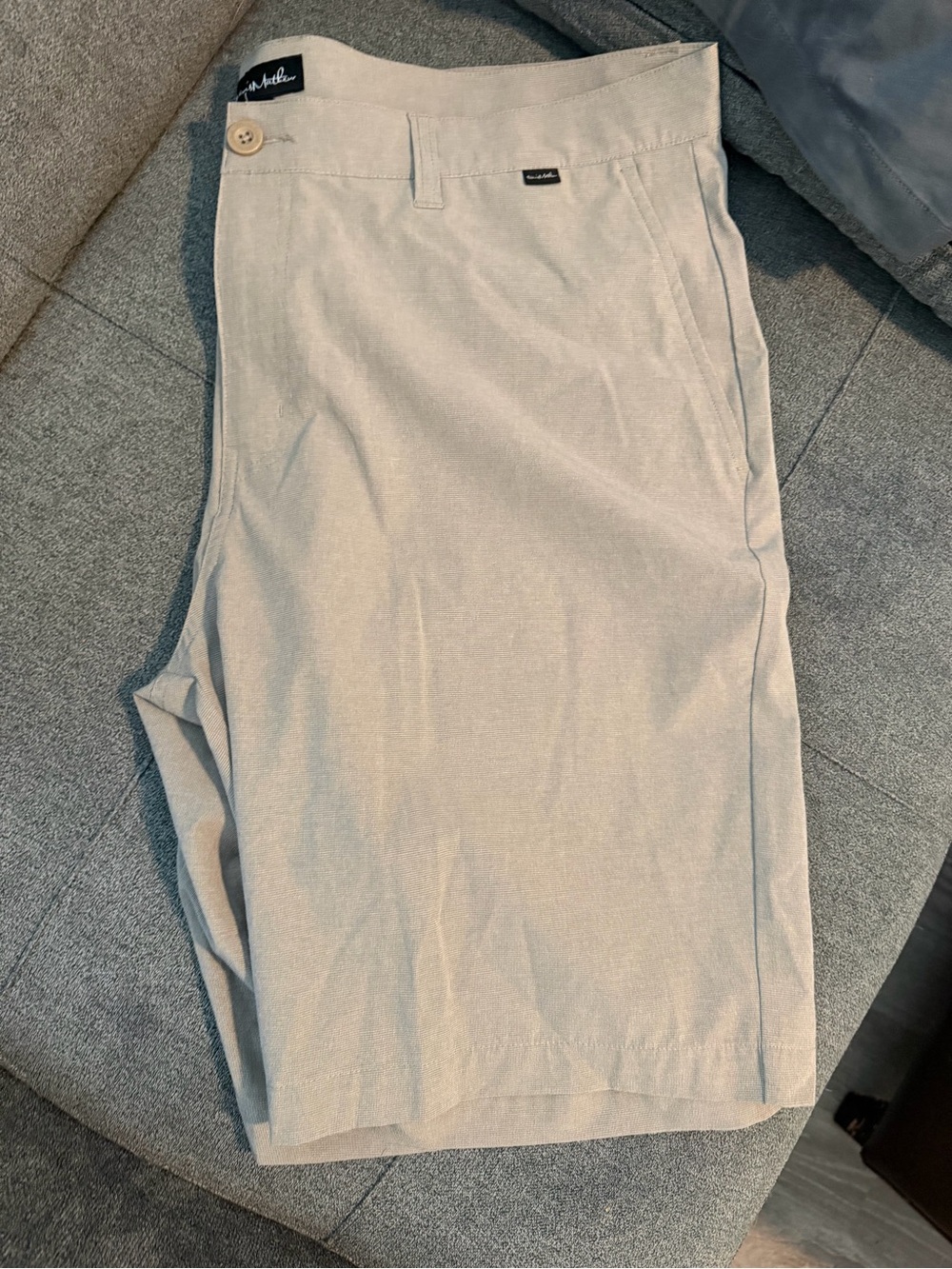 Travis Mathew Light Tan Flat Front Shorts